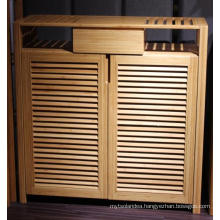 Bamboo Shoe Rack / Shoe Cabinet with Door for Home Furniture